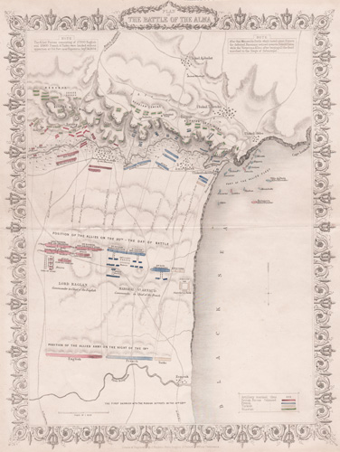 Plan of the Battle of the Alma 1854